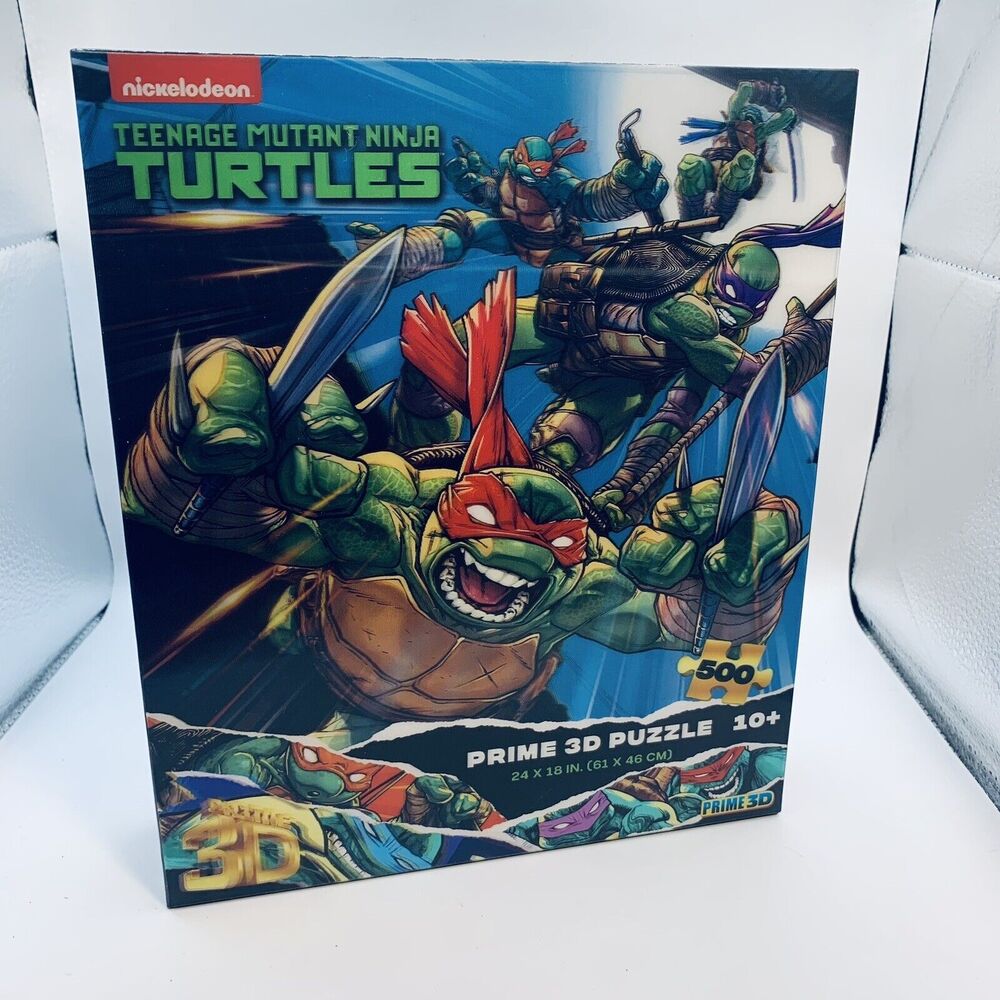 Prime 3D Puzzle Teenage Mutant Ninja Turtles 500 Piece 24"×18" NEW IN BOX